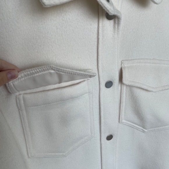 Shirt Jacket Abercrombie & fitch (cream) - Picture 6 of 13